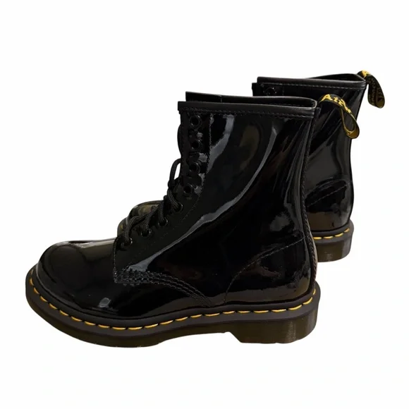 Dr.Martens/1460 Patent Lamper Lace up Boots/Womens/Size: 6 - Picture 4 of 16